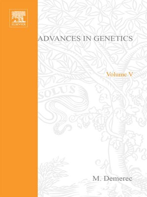 cover image of Advances in Genetics